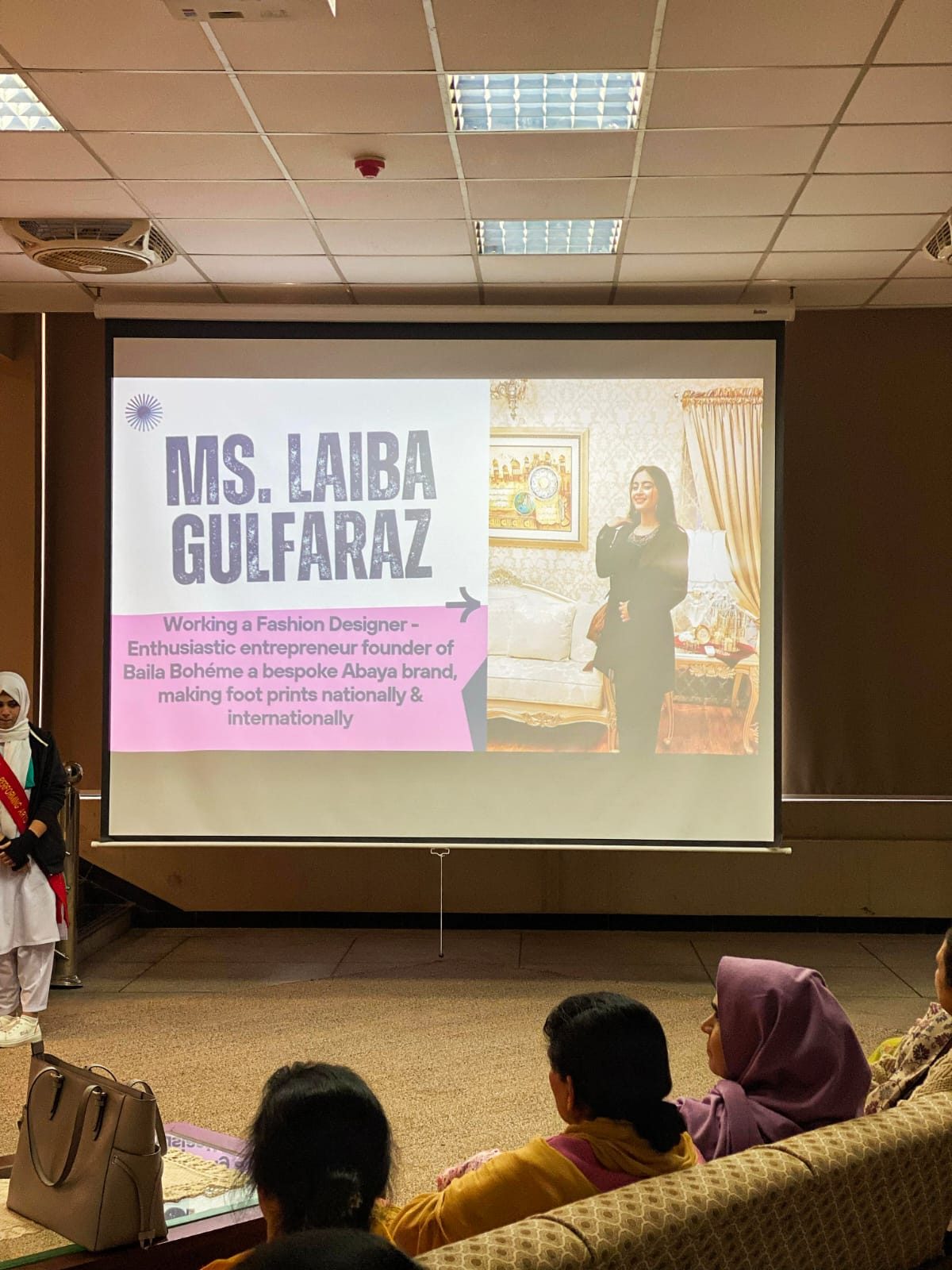 Laiba Gulfraz featured as role model at Women's Day event