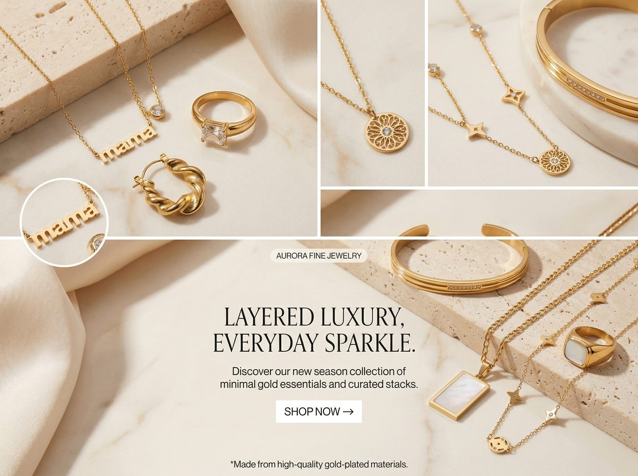 AI ad creative, fine jewellery