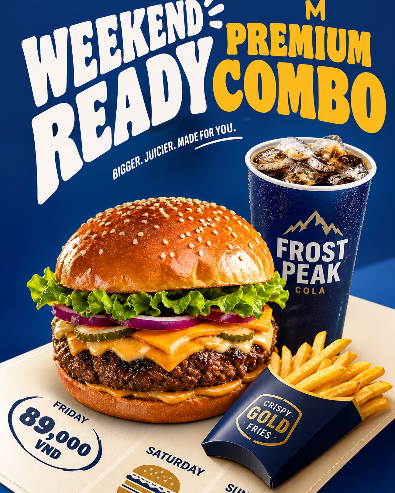 Weekend combo meal campaign