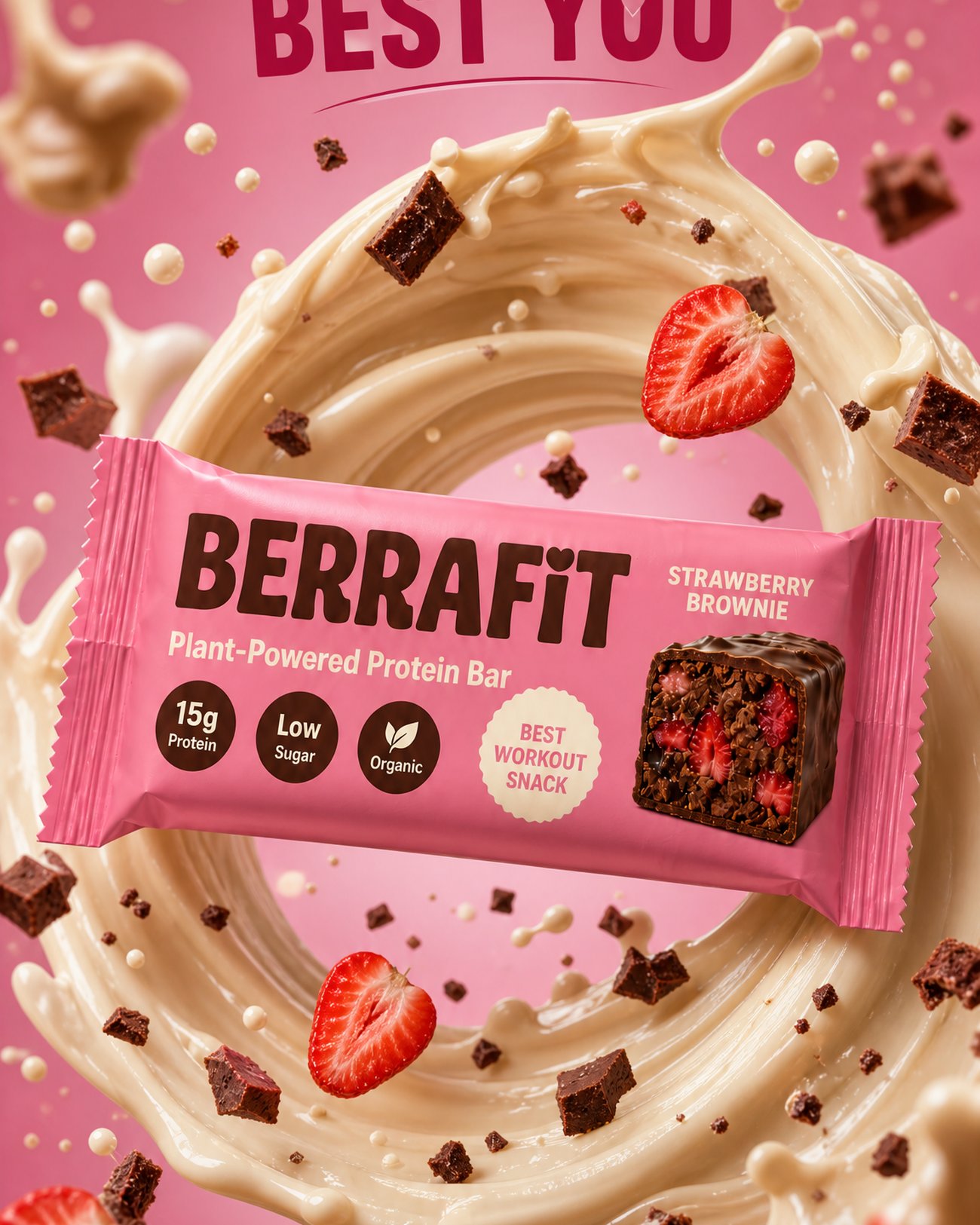 Berrafit protein bar campaign