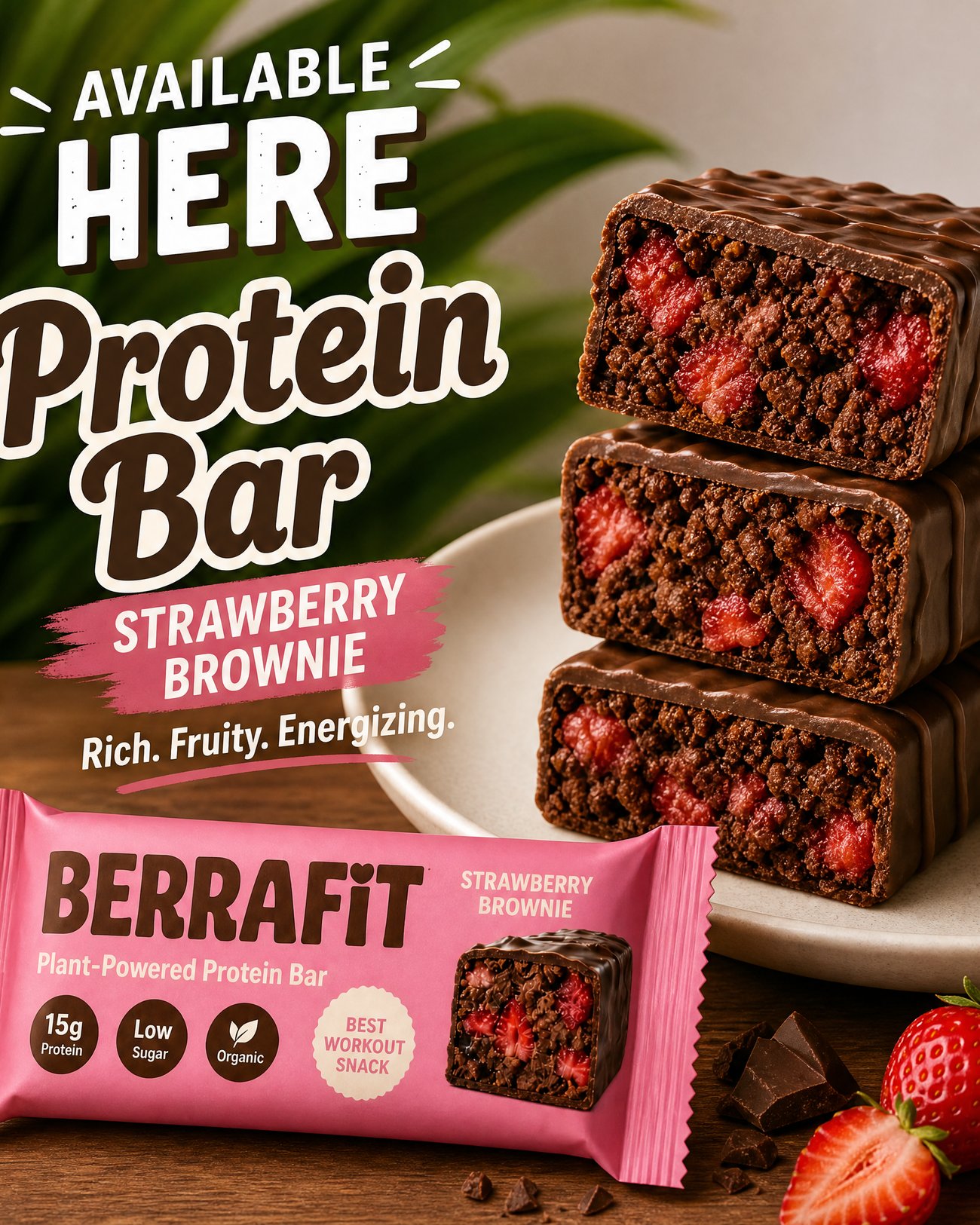 Berrafit protein bar campaign, alternate