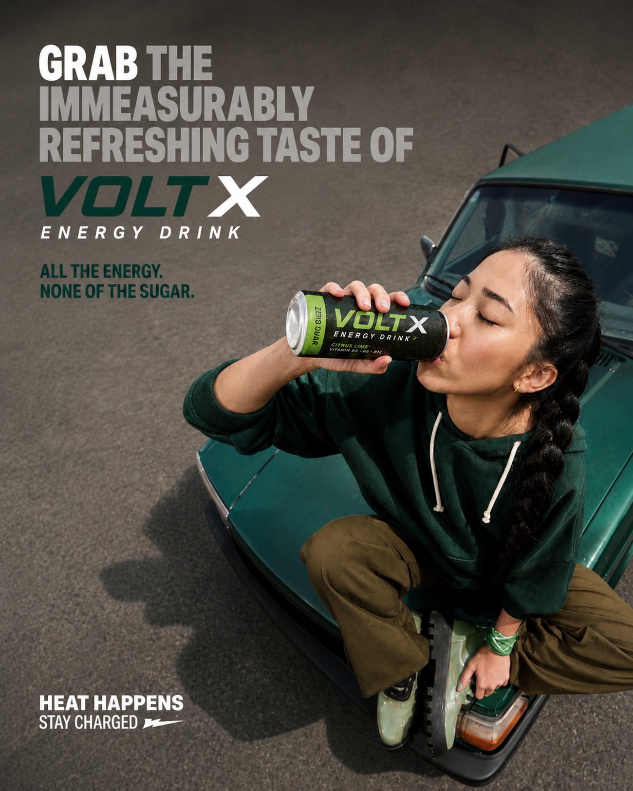 Volt X energy drink campaign